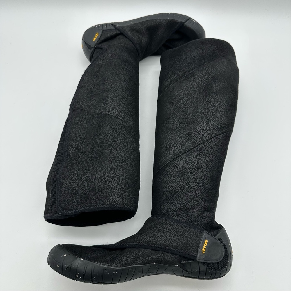Vibram Furoshiki Shearling Knee High Black Boots - Picture 7 of 14